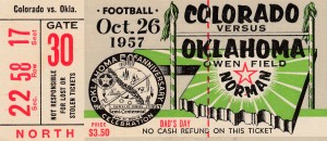 1957 Oklahoma Sooners vs. University of Colorado